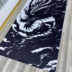 Mousepad Blanco y Negro 80x40cm - speed vista 1
