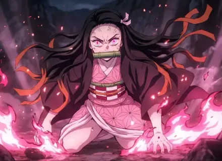 Mousepad Demon Slayer plantilla 1
