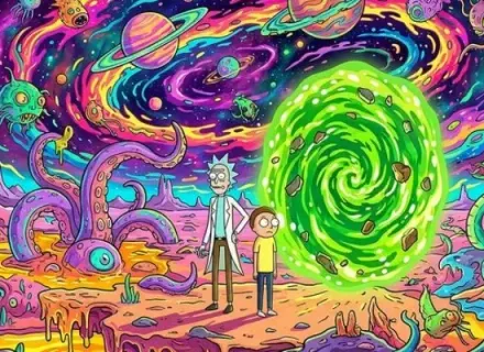 Mousepad Rick & Morty plantilla 2