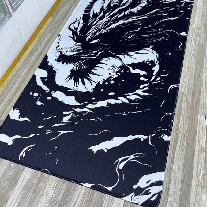 Mousepad Blanco y Negro 80x40cm - speed