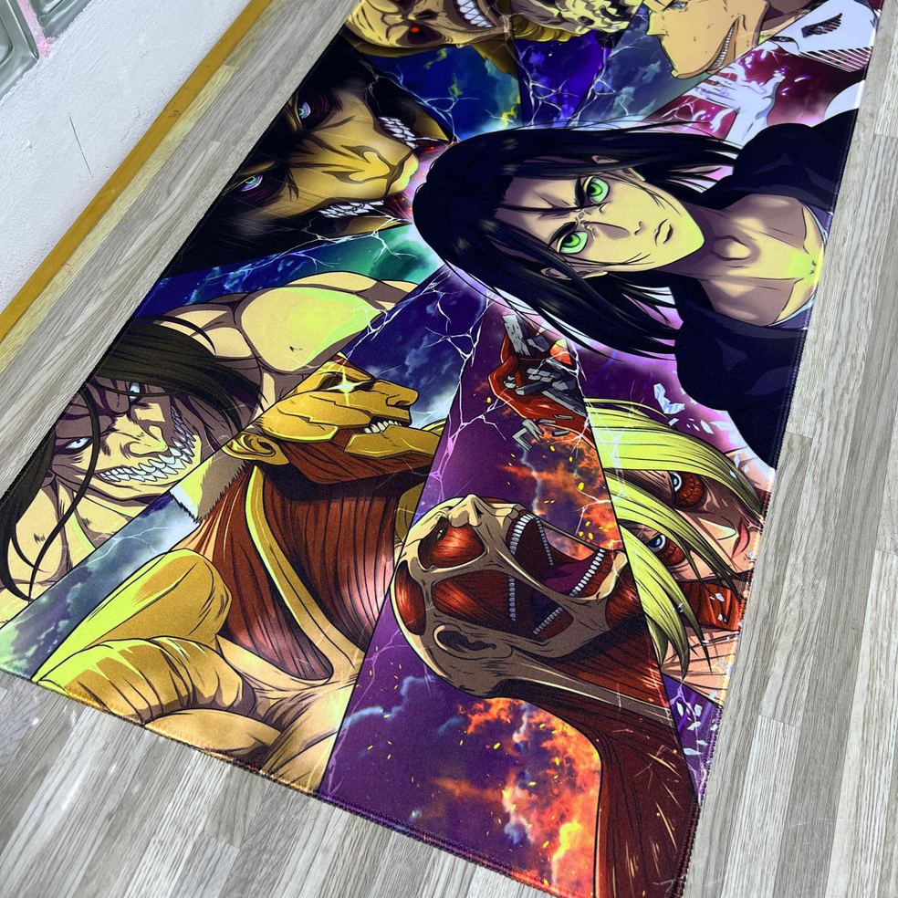 Mousepad Attack on Titan 80x40cm -speed