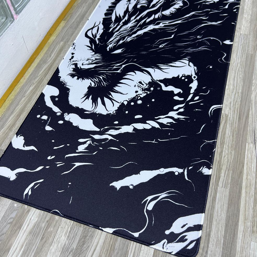 Mousepad Blanco y Negro 80x40cm - speed